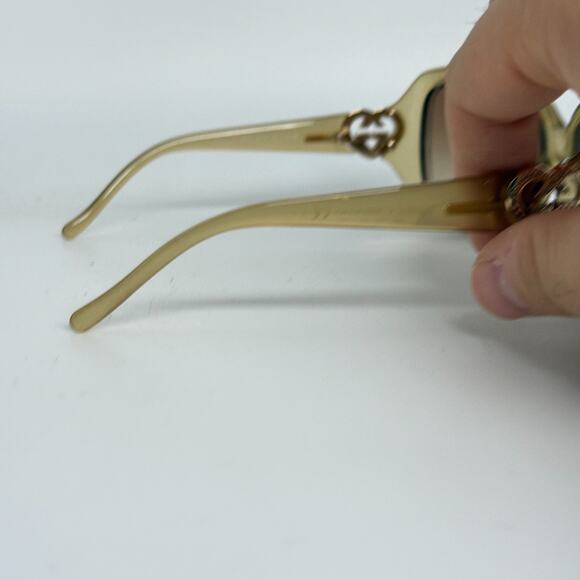 GUCCI sunglasses gold GG3534/S square round yellow 5B902 20181 - Picture 5 of 8